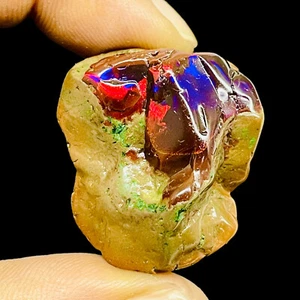 75.25 Cts Natural Rough Opal 31x26mm Huge Untreated Collectors Loose Gemstone - Picture 1 of 14
