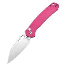 CJRB PYRITE Buttonlock Knife Pink G10 Handle Wharncliffe J1925APNK
