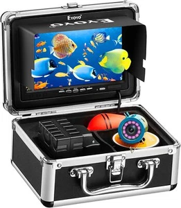 Eyoyo Telecamera da Pesca Subacquea 15M,1000TVL Telecamera,7'' Monitor LCD Fish Finder - Foto 1 di 8