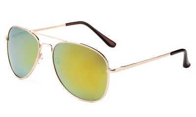 Óculos de sol masculino feminino clássico retrô polarizado lente espelhada óculos piloto UV 100% - Imagem 1 de 3