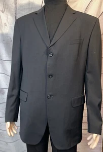 Banana Republic Lanificio Cerruti Herren Modern Fit 46 L Schwarz Wolle Blazer - Bild 1 von 6