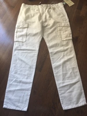 Nuevo Blanco Siviglia (Italia) Vintage Lona Algodón-Lino Para hombres 38 Blanco Minorista $282 Foto 1 de 4