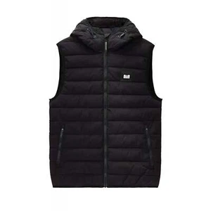 Weekend Offender 2403 Toronto Padded Lightweight Nylon Hood Gilet - Black - Picture 1 of 3