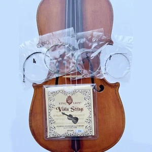 3/4Violin Strings Set Replacement E,A,D,G Aluminum Magnesium Fiddle String - Picture 1 of 6