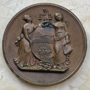 Medalla salvavidas vapor San Francisco con fecha de 1854 - J-LS-12 - Imagen 1 de 2