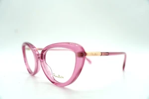 POMELLATO PM 0112O 003 TRANSPARENT PINK DESIGNER AUTHENTIC EYEGLASSES 53-17 140 - Picture 1 of 4