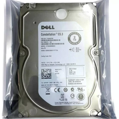 NEW Dell 1P7DP 01P7DP 2TB 7200RPM 6Gb/s 3.5"SAS Hard Drive Seagate ST2000NM0023 - Image 1 of 3