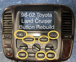 🔥98-02 Land Cruiser Climate Button Replacement Mail In Service Toyota ❄️ - Picture 1 of 1