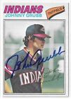 Johnny Grubb Autographed Signed 1977 Opc Baseball Card #165 Cleveland Indians