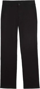 IZOD Boys Size 10 Black Flat Front Stretch Twill Chino School Pants - Picture 1 of 1
