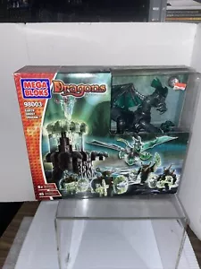 2004 Mega Bloks Dragons Elementals Earth Ghost Dragon 98003 45pcs NIB Unopened - Picture 1 of 4