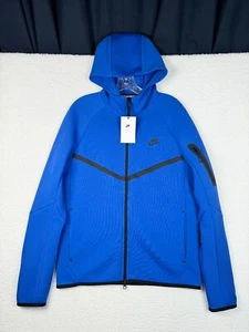 Nike Tech Fleece Windrunner Hoodie Mens Small Blue Long Sleeve Hooded Full Zip - Imagen 1 de 12