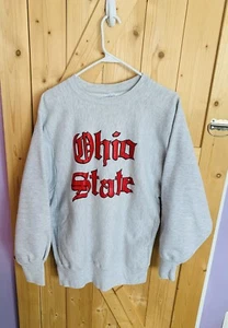 VINTAGE CHAMPION REVERSE WEAVE MENS XL OHIO STATE OLD ENGLISH CREWNECK - Picture 1 of 4
