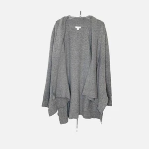 Pure Jill / J. Jill Grey Wool Open Hanging Cozy Cardigan Women’s Size Large L - Picture 1 of 6