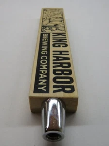 Wood BEER Tap Handle ~ KING HARBOR Brewing Company ~ Redondo Beach, CALIFORNIA - Picture 1 of 4