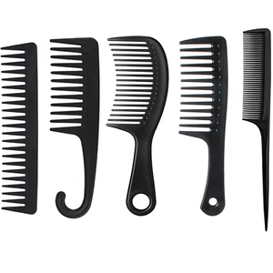 5 Pcs Hair Comb Set Wide Tooth Comb for Detangling Fine Tooth Rat Tail Comb for - Picture 1 of 8