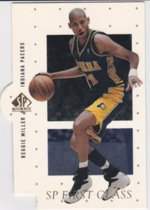 REGGIE MILLER 1999 SP Authentic FIRST CLASS Die-Cut Insert Card $$ PACERS RARE! - Picture 1 of 2