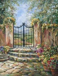 Tuscan Accent & Decor Tile Ginger Cook Landscape Art GCS042AT - Picture 1 of 4