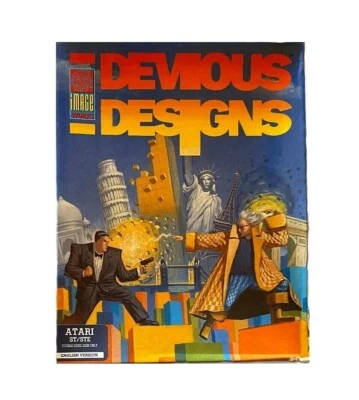 RARE. Highly Rated, Devious Designs by Image Works for Atari ST - NEW, SEALED - Image 1 of 2