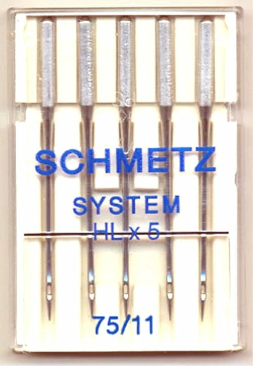 AGUJAS PARA MÁQUINA DE COSER ACOLCHADA SCHMETZ HLX5~TALLA 75/11~5PK~¡ENVÍO GRATUITO!!   Foto 1 de 1