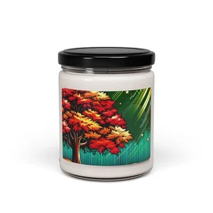 Vela de soja perfumada, esplendor de árbol de otoño de 9 oz en estilo arte pop 13, regalo - Imagen 1 de 47