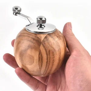 Wooden Manual Pepper Grinder Salt Shaker for Kitchen and Restaurant - Picture 1 of 12