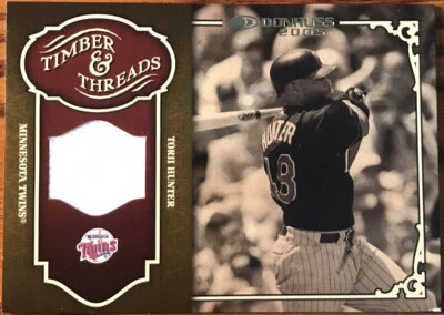2005 Donruss Timber & Threads Jersey Torii Hunter #TT-39 Minnesota Twins - Image 1 of 4