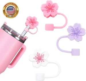 Silicone Straw Cover Cap for Stanley Cup, Straw Topper Compatible with 10Mm 30&4 - Picture 1 of 6