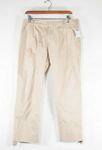 Boy. by Band Of Outsiders Womens Size 2 Beige Khaki Pants Pleated Cotton Trouser - Picture 1 of 5