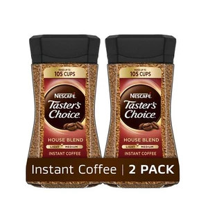 NESCAF Taster's Choice House Blend Instant Coffee 7Oz Pack of 2 Jars 14 Oz Total - Picture 1 of 7