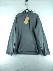 Fjallraven Ovik Fleece Half Zip Men's Sweater - Dark Grey Nwt Size Large  - Picture 1 of 15