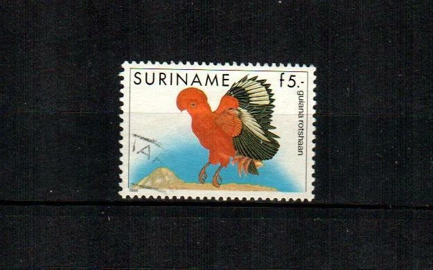 SURINAME Scott's 728 Guyana gallo rojo en muy buen estado usado (1986) Foto 1 de 1
