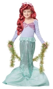 Little Mermaid Dress Up Play Child S 6 - 8 Halloween Costume - Picture 1 of 1