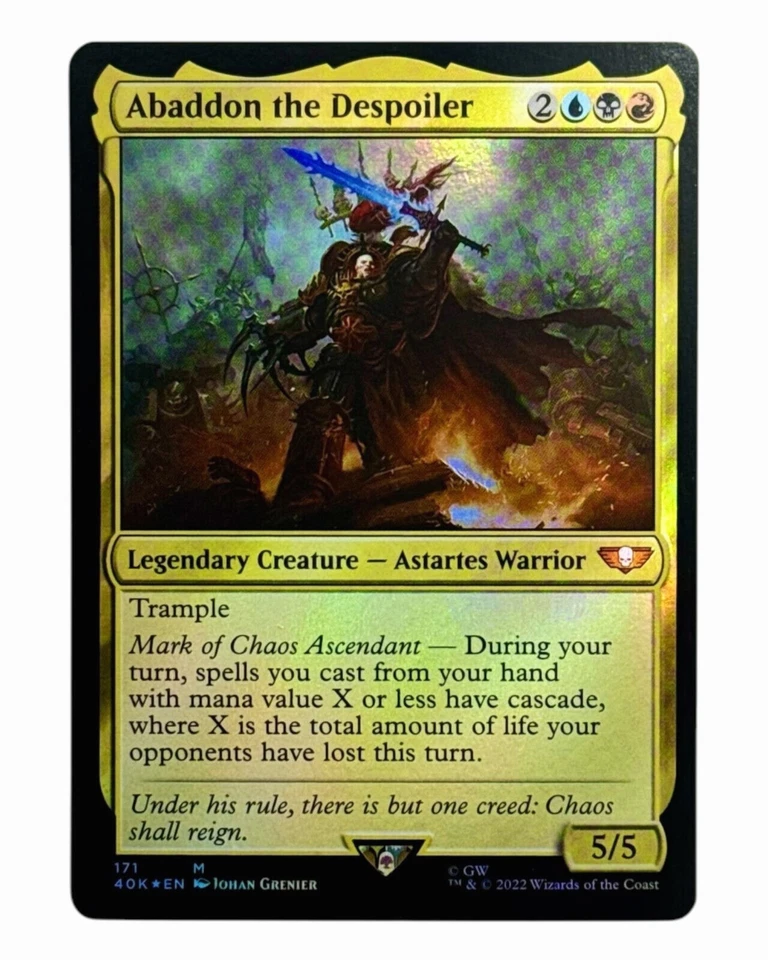 MTG | Abaddon the Despoiler | Warhammer 40K | Foil | NM | EN - Bild 1 von 1
