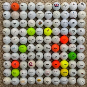 100 CT. Off Brand Golf Balls Assortment USED AAA-AAAAA Ex Cond Cheap FREE SHIP - Picture 1 of 10