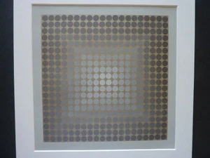 VICTOR VASARELY - Farbige Druckgraphik 1973 "Grafische Muster & Illusion" !! - Bild 1 von 1