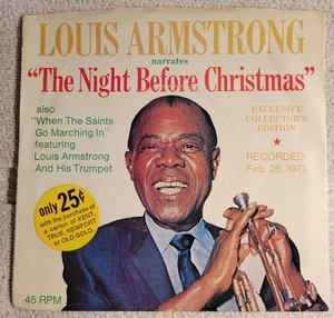 Louis Armstrong "The Night Before Christmas / When The Saints Go Marching In" - Imagen 1 de 4