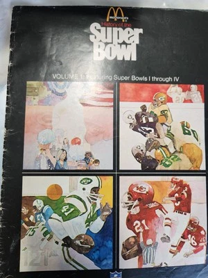 HISTORY OF THE SUPER BOWL VOLUMES 1, 2, And 3...sold As Set 1970's  FAIR COND - Image 1 of 3