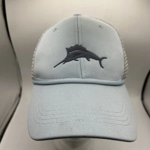 Tommy Bahama ~ Mütze/Mütze ~ Riemen hinten ~ hellblau ~ vorne meliert ~ Netz ~ Golf \ Trucker - Bild 1 von 9