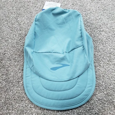 Brooks Unisex Lightweight Packable Running Hat Cap NWT Aqua *Small Blemish - Image 1 of 4