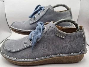 Clarks Funny Dream Nubuck Zapatos con Cordones Talla UK 6.5 D Color Gris Azulado - Imagen 1 de 13