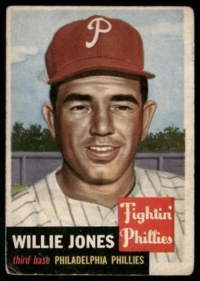 Willie Jones 1953 Topps #88 Philadelphia Phillies Good - Image 1 of 2