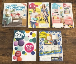 HGTV Magazine 4 Issue Lot 2018-2019 1 Better Homes & Gardens New Decorating Book - Imagen 1 de 4