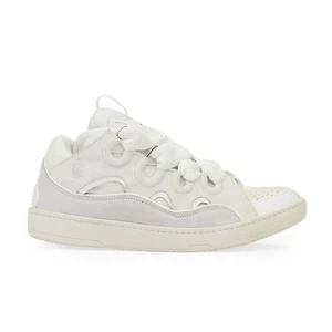 NIB LANVIN WHITE/WHITE CURB SNEAKERS SIZE 47 $970 - Picture 1 of 9