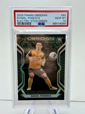 2020 Panini Obsidian Soccer #85 Daniel Podence Electric Edge Green (RC) - Image 1 of 2