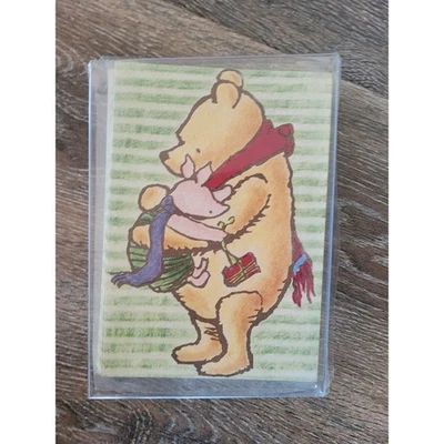 Classic Pooh Christmas Cards Michel & Co New Sealed Stationery Set #HH - Image 1 of 4
