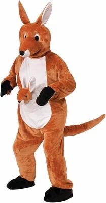 Jumpin' Jenny Kangaroo Adult Mascot Costume - Image 1 of 4