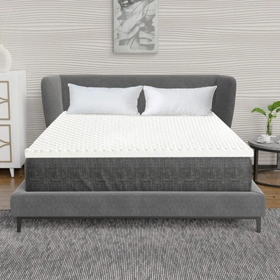 Continental Sleep, 3-Inch Convoluted High Density Foam Mattress Topper.