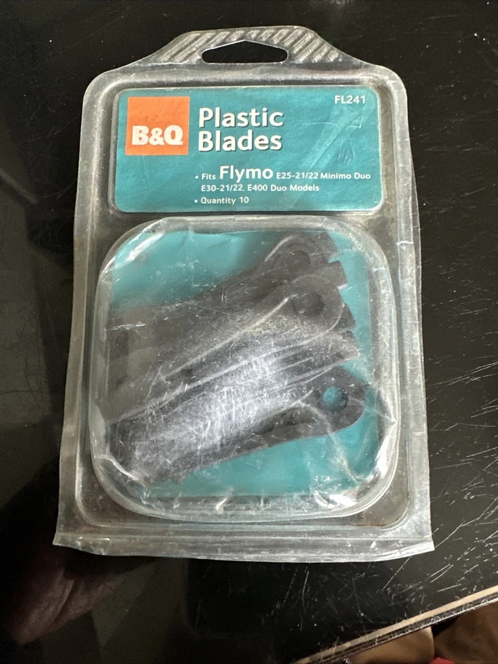 B&Q FL241 -ALM -10 x Plastic Blades- Flymo - Image 1 of 1