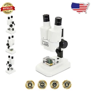Microscopio Labs S20 fácil de usar - 20x potencia y visibilidad mejorada para estudiantes - Imagen 1 de 10